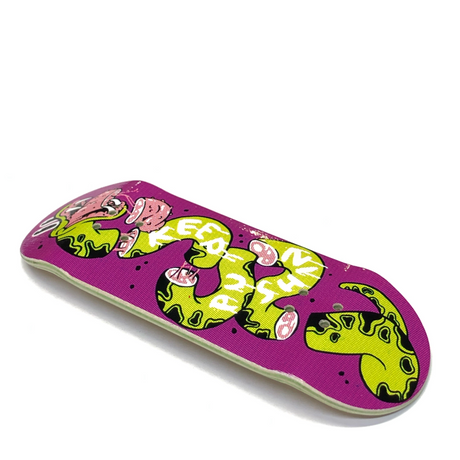 Chems Fingerboard Deck - Purple Keep Pushing