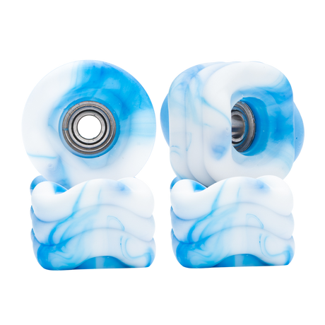 Color:Blue and White Swirl