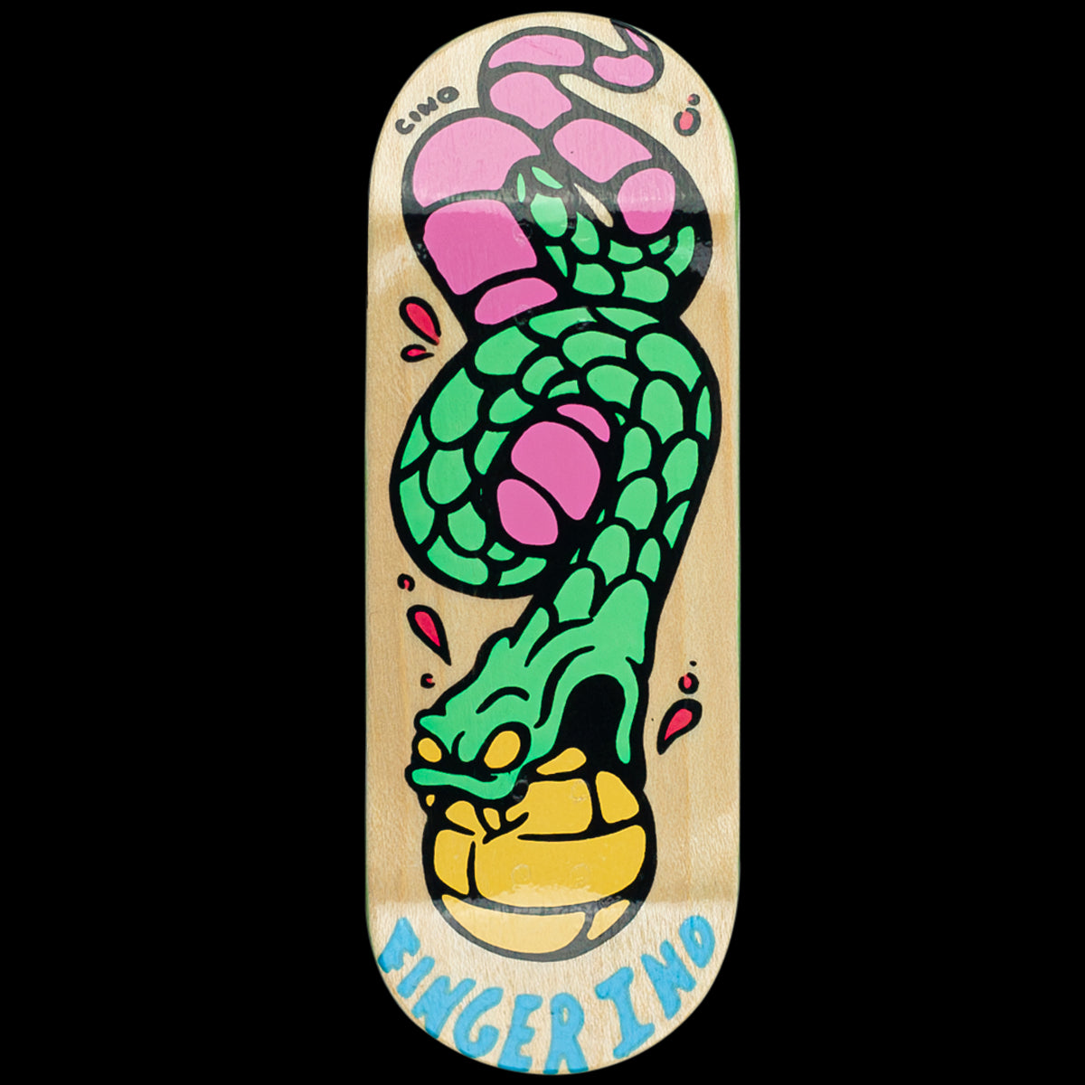 Finger Industries x CINO Fingerboard Deck - Snake Finger