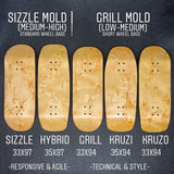 VividWood Fingerboard Deck - Green Sunrise