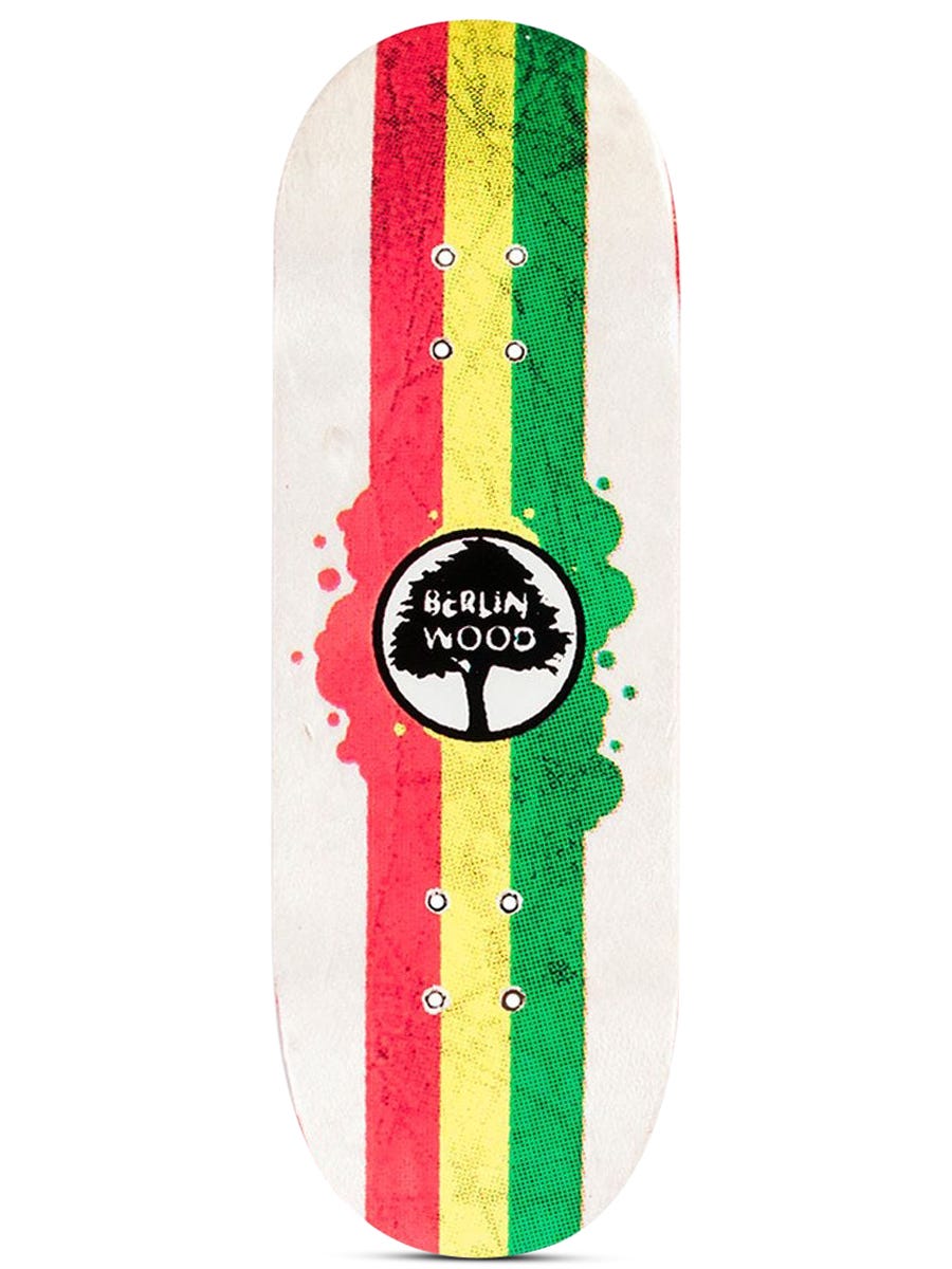 Berlinwood Fingerboard Deck - Rasta Rally