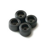 FlatFace Fingerboard Dual Durometer Bearing Wheels - Black and Black