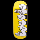 Faymus x DK Fingerboard Deck - Sign Lang Yellow