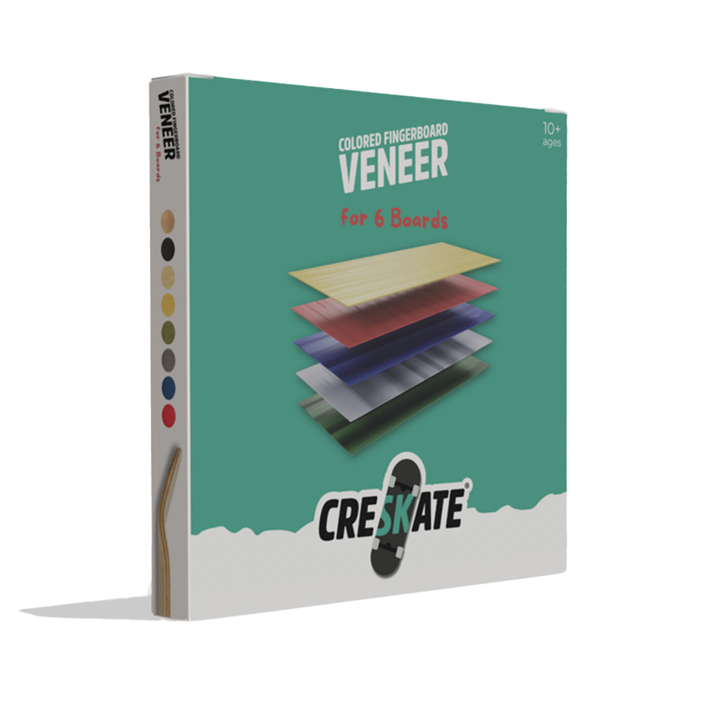 CRESKATE Fingerboard Deck Veneers - Colored