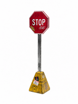 FutureBoundPrints Fingerboard Ramp - Thrashed Stop Sign