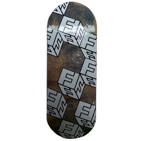 FlatFace x Cowply G15.12 Fingerboard Deck - White Cubes SE