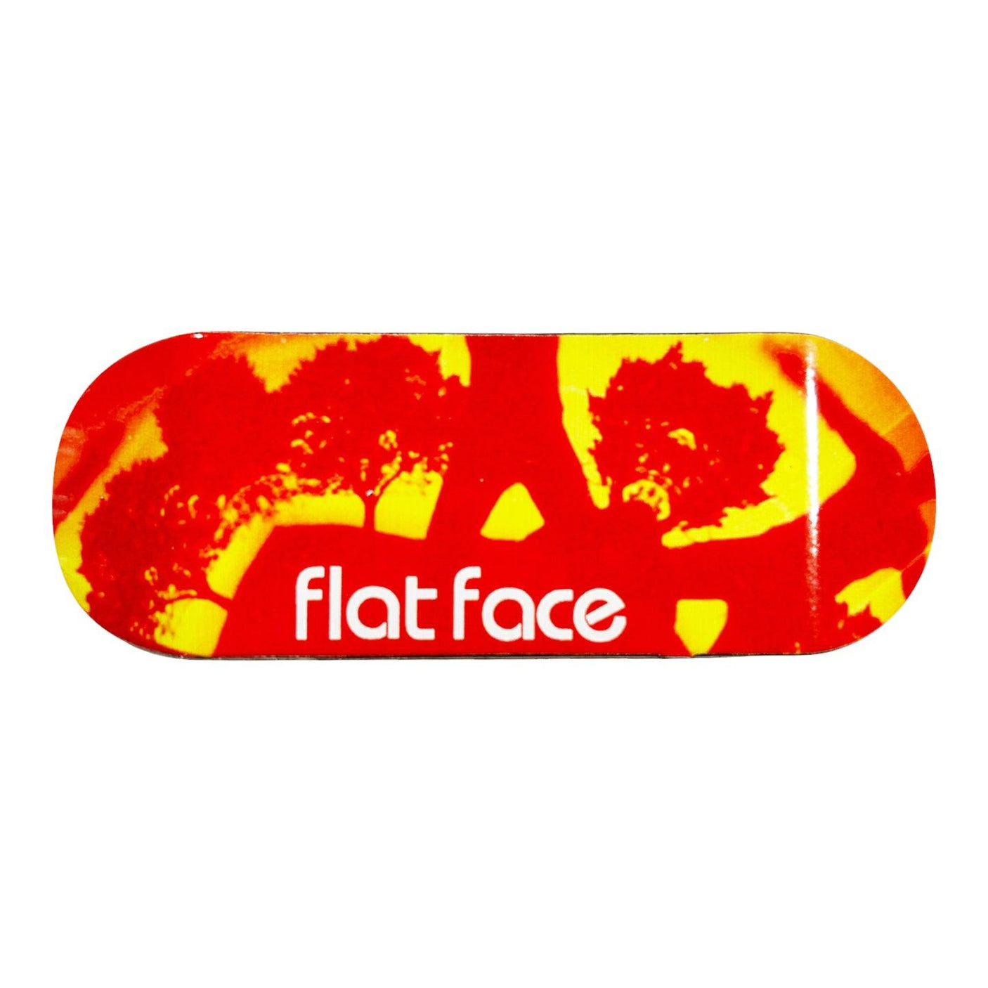 FlatFace x Duck Decks D-16 Polycabonate Fingerboard Deck - Black Boc Geo