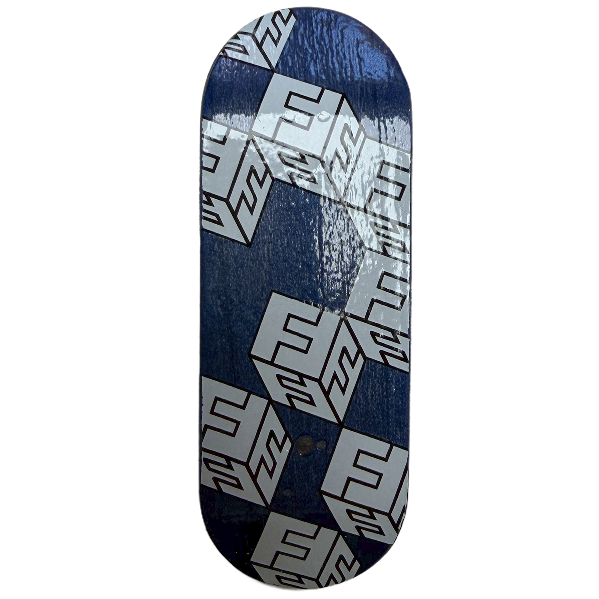 FlatFace x Cowply G15.12 Fingerboard Deck - White Cubes SE