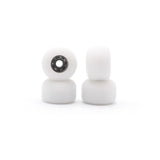 Blistered Asymmetrical Dual Bearing Fingerboard Wheels - 60D - White