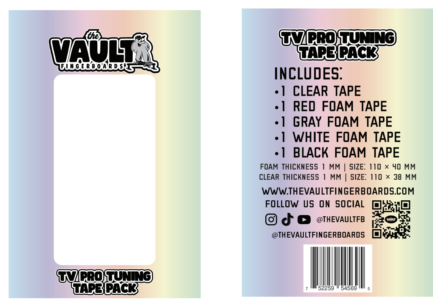 TV Pro Fingerboard Tuning Tape Pack