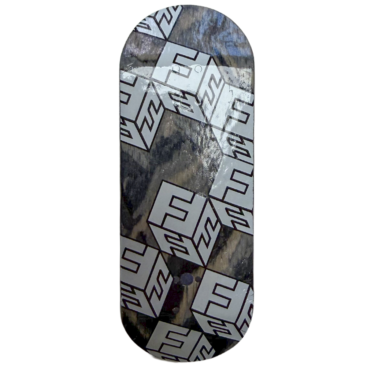 FlatFace x Cowply G15 Fingerboard Deck - White Cubes SE
