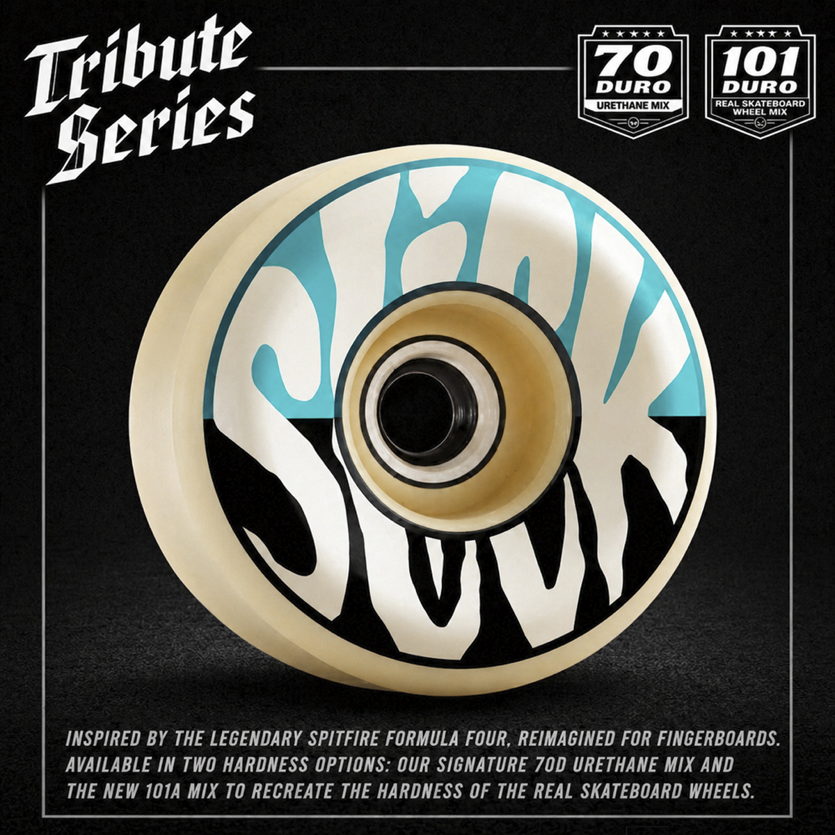 Slick Tribute Series Fingerboard Wheels - Slickfire 70D