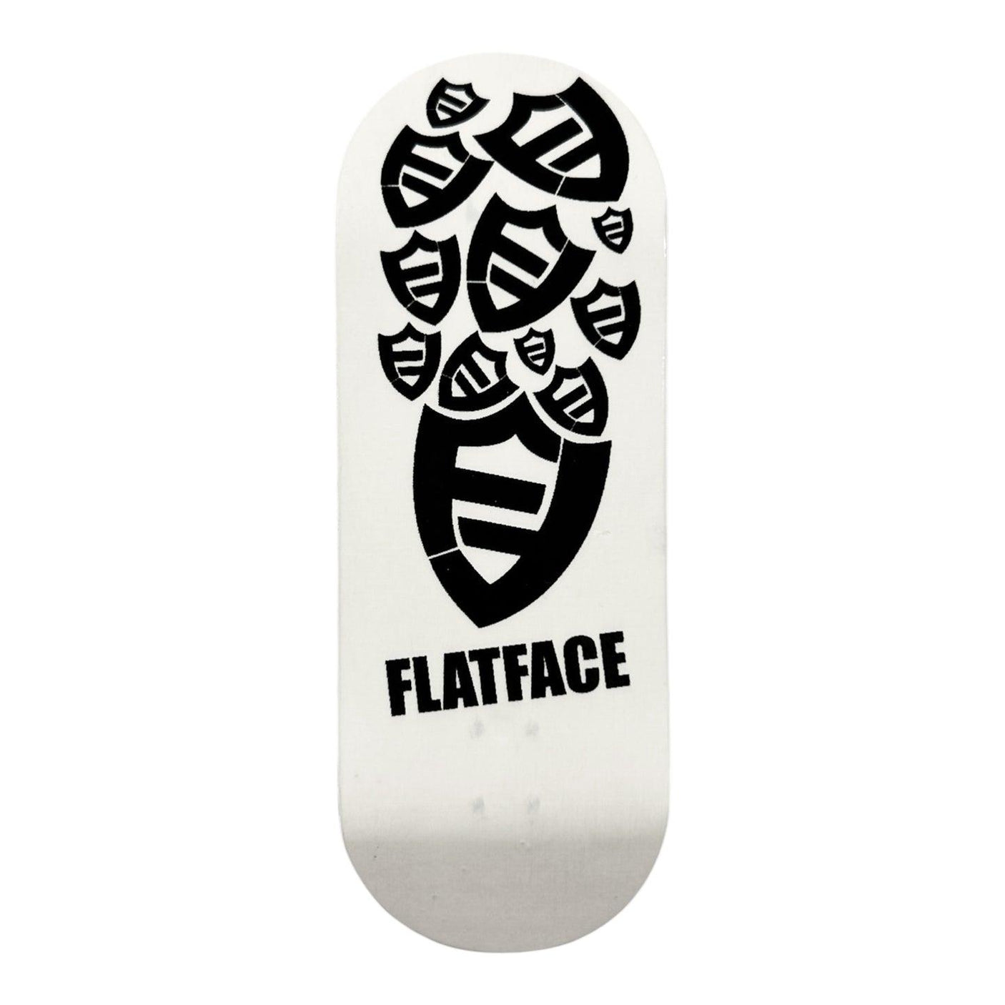 FlatFace x Duck Decks D-16 Polycabonate Fingerboard Deck - White Crystal
