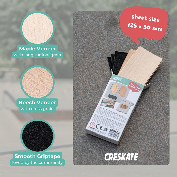 CRESKATE Fingerboard Deck Veneers - Standard