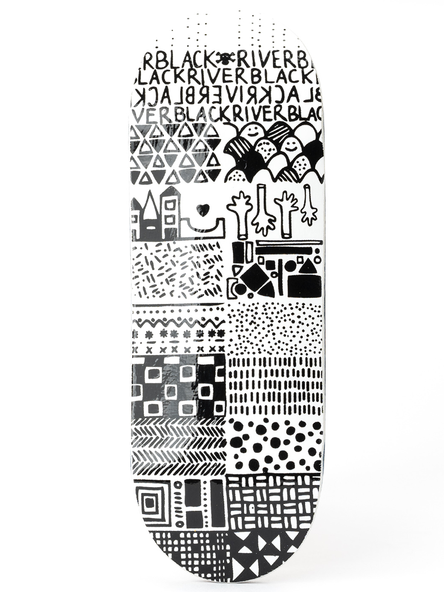 Berlinwood Fingerboard Deck - BR En Voyage Mini Pattern