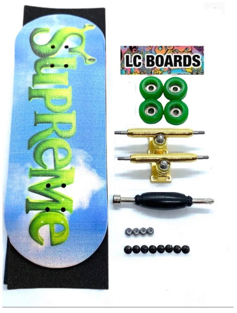 LC Fingerboards Complete - Supreme Shrek