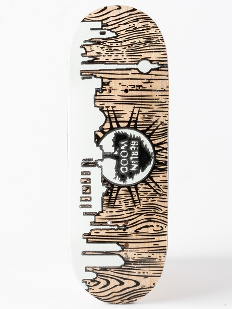 Berlinwood Fingerboard Deck - BW Skyline GITD