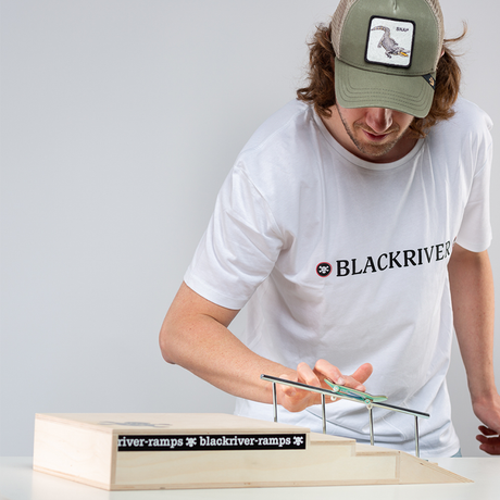 Blackriver Fingerboard Ramps - Stairset With Round Rail