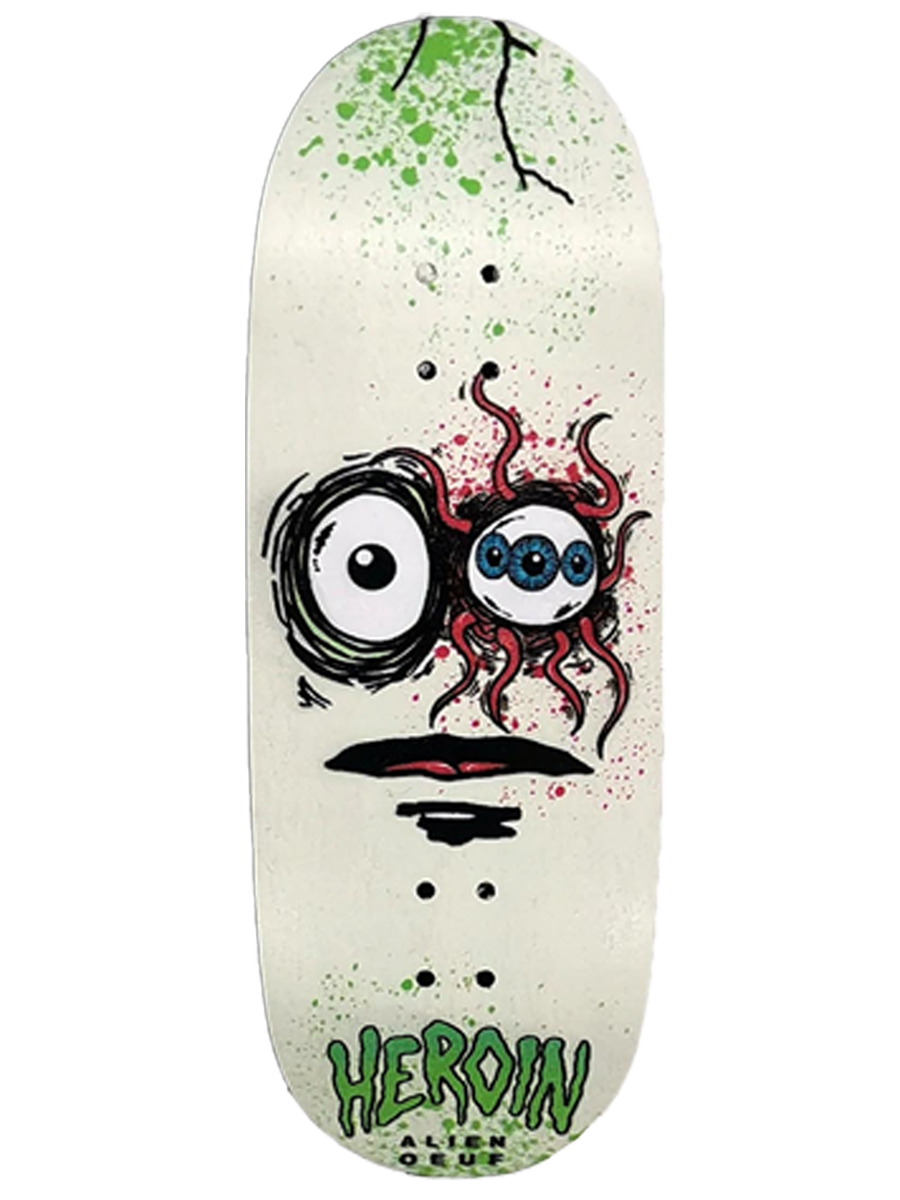 Close Up x Heroin Skateboards Fingerboard Deck - Space Egg