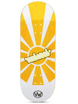 VividWood Fingerboard Deck - Yellow Sunrise