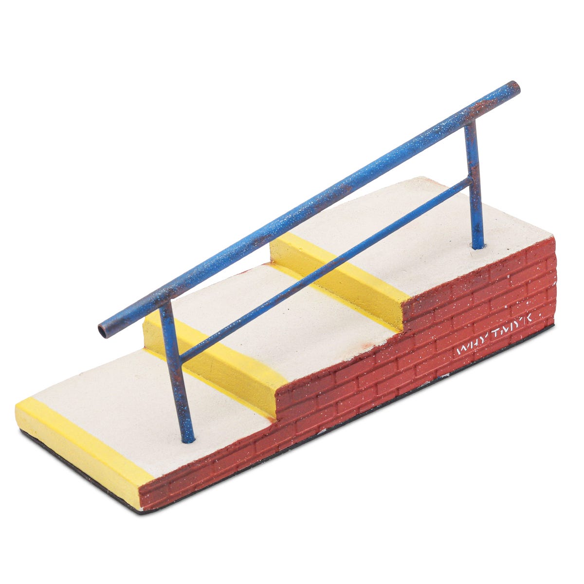 WhytMykConcrete Fingerboard Ramp - Stairset with Handrail