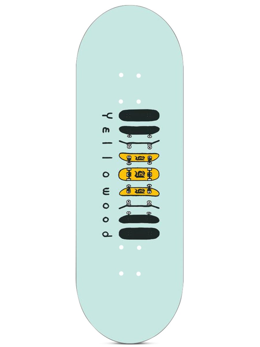 Yellowood Fingerboard Deck - Flip Logo